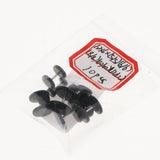 Maxbell Maxbell 5 Pairs Acrylic Ear Earrings Flesh Tunnels Stainless Steel Fake Plugs 16g