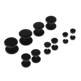 Maxbell Maxbell 5 Pairs Acrylic Ear Earrings Flesh Tunnels Stainless Steel Fake Plugs 16g
