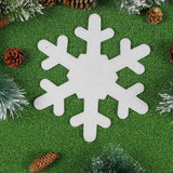 6pcs White Foam Snowflake Pendant Sticker Decals Window Clings Home Decor B