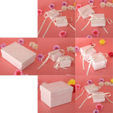 2 Pieces Paper Jewelry Gift Boxes for Rings Necklaces Bracelet 5.3x5.3x3.8cm