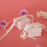 2 Pieces Paper Jewelry Gift Boxes for Rings Necklaces Bracelet 5.3x5.3x3.8cm