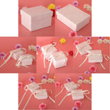 2 Pieces Paper Jewelry Gift Boxes for Rings Necklaces Bracelet 5.3x5.3x3.8cm