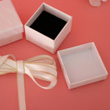 2 Pieces Paper Jewelry Gift Boxes for Rings Necklaces Bracelet 5.3x5.3x3.8cm