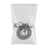 Maxbell Maxbell Large Stainless Steel Dog Cuban Link Collar Necklace Chain Black 16 inch