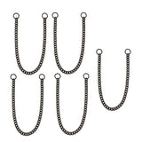 Maxbell Maxbell Large Stainless Steel Dog Cuban Link Collar Necklace Chain Black 16 inch