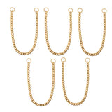 Maxbell Maxbell Large Stainless Steel Dog Cuban Link Collar Necklace Chain Gold 16 inch