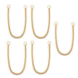 Maxbell Maxbell Large Stainless Steel Dog Cuban Link Collar Necklace Chain Gold 16 inch