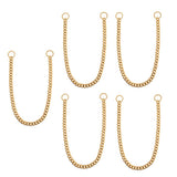 Maxbell Maxbell Large Stainless Steel Dog Cuban Link Collar Necklace Chain Gold 16 inch