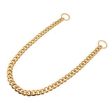Maxbell Maxbell Large Stainless Steel Dog Cuban Link Collar Necklace Chain Gold 24 inch