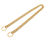 Maxbell Maxbell Large Stainless Steel Dog Cuban Link Collar Necklace Chain Gold 24 inch