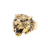 Maxbell Stainless Steel Ring Vintage Gothic Tribal Biker Tiger Head Band US Size13