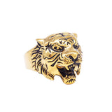 Maxbell Stainless Steel Ring Vintage Gothic Tribal Biker Tiger Head Band US Size13