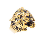 Maxbell Stainless Steel Ring Vintage Gothic Tribal Biker Tiger Head Band US Size13