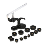 Maxbell Watch Back Press Tool Kit - 13 pcs 18mm to 50mm Watch Press Set Back Case Closer Watch Repair Kit With 12 pcs Dies for Watchmakers (13 Pcs) - Aladdin Shoppers