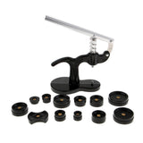 Maxbell Watch Back Press Tool Kit - 13 pcs 18mm to 50mm Watch Press Set Back Case Closer Watch Repair Kit With 12 pcs Dies for Watchmakers (13 Pcs) - Aladdin Shoppers