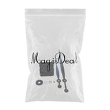 Maxbell Maxbell Prefessional HR1688 Black Silent Quartz Wall Clock Movement DIY Hands Mechanism Repair Parts Replace