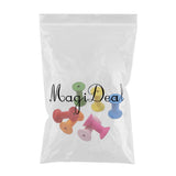 Maxbell Maxbell 20pcs Handmade Wooden Cylindrical Bobbins Empty Thread Spools Colorful Lot