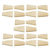 Maxbell Maxbell 20 Pieces Unfinished Wood Ornaments Wood Ornament Slices Wood Pieces Embellishments for Christmas Decoration Hanging and DIY Craft