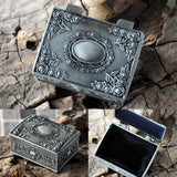 Maxbell Maxbell Vintage Flower Sculpture Trinkets Chest Jewelry Box Organizer 6.3 X 5 X 3cm