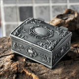 Maxbell Maxbell Vintage Flower Sculpture Trinkets Chest Jewelry Box Organizer 6.3 X 5 X 3cm