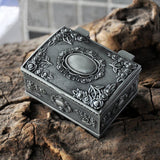 Maxbell Maxbell Vintage Flower Sculpture Trinkets Chest Jewelry Box Organizer 6.3 X 5 X 3cm