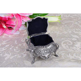 Maxbell Maxbell Vintage Classic Flower Sculpture Trinkets Chest Jewelry Box Organizer 10x9cm