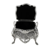 Maxbell Maxbell Vintage Classic Flower Sculpture Trinkets Chest Jewelry Box Organizer 10x9cm