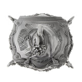 Maxbell Maxbell Vintage Classic Flower Sculpture Trinkets Chest Jewelry Box Organizer 10x9cm