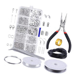 Maxbell 10 Grids/Box Jewelry Findings Starter Kit Jewellery Beading Making Repair Tools Set Pliers - Aladdin Shoppers