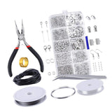 Maxbell 10 Grids/Box Jewelry Findings Starter Kit Jewellery Beading Making Repair Tools Set Pliers - Aladdin Shoppers