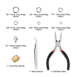 Maxbell 7 Grids Jewellery Findings Kit Lobster Clasps Jump Rings Plier DIY Jewelry Making - Aladdin Shoppers