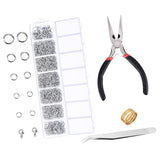 Maxbell 7 Grids Jewellery Findings Kit Lobster Clasps Jump Rings Plier DIY Jewelry Making - Aladdin Shoppers