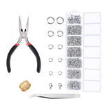 Maxbell 7 Grids Jewellery Findings Kit Lobster Clasps Jump Rings Plier DIY Jewelry Making - Aladdin Shoppers