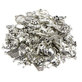 Maxbell 100 Pieces Mixed Antique Tibetan Silver Alloy Charms Pendants Bulk DIY Jewelry Findings Accessory Crafts, SUPER CUTE SHAPES - Aladdin Shoppers