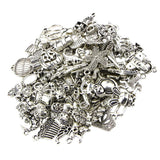 Maxbell 100 Pieces Mixed Antique Tibetan Silver Alloy Charms Pendants Bulk DIY Jewelry Findings Accessory Crafts, SUPER CUTE SHAPES - Aladdin Shoppers