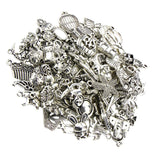 Maxbell 100 Pieces Mixed Antique Tibetan Silver Alloy Charms Pendants Bulk DIY Jewelry Findings Accessory Crafts, SUPER CUTE SHAPES - Aladdin Shoppers