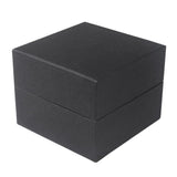 Maxbell Maxbell Black Hardboard Single Slot Watch Bracelet Case Wristwatch Box Organizer