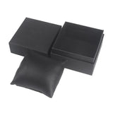 Maxbell Maxbell Black Hardboard Single Slot Watch Bracelet Case Wristwatch Box Organizer