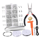 Maxbell Jewelry Making Findings and Repair Tools Kits Set with Crimp Beads Head Pins Open Jump Rings Earring Hooks Pinchs Lobster Clasps Screw Eye Pins - Aladdin Shoppers