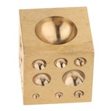Maxbell Jewelers Copper Dapping Block Square Punch Dome Jewelry Making Bench Tool - Aladdin Shoppers