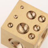 Maxbell Jewelers Copper Dapping Block Square Punch Dome Jewelry Making Bench Tool - Aladdin Shoppers