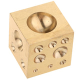 Maxbell Jewelers Copper Dapping Block Square Punch Dome Jewelry Making Bench Tool - Aladdin Shoppers