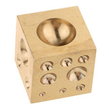 Maxbell Jewelers Copper Dapping Block Square Punch Dome Jewelry Making Bench Tool - Aladdin Shoppers