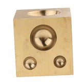 Maxbell Jewelers Copper Dapping Block Square Punch Dome Jewelry Making Bench Tool - Aladdin Shoppers