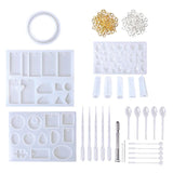 Maxbell Resin Casting Jewelry Molds Set Include 127Pcs Assorted Styles Silicone Mold - Aladdin Shoppers