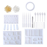 Maxbell Resin Casting Jewelry Molds Set Include 127Pcs Assorted Styles Silicone Mold - Aladdin Shoppers