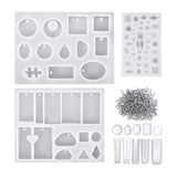 Maxbell Assorted Styles Silicone Molds Set With Screw Eye Pin For Jewelry Making DIY - Aladdin Shoppers