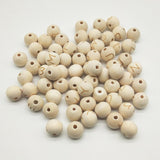 Maxbell 50 Pieces 14mm Natural Wooden Beads 4mm Large Hole Wood Spacer Beads Carved Alphabet/Letter for Macrame Jewelry Charms Crafts Making Supplies - Aladdin Shoppers