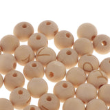 Maxbell 50 Pieces 14mm Natural Wooden Beads 4mm Large Hole Wood Spacer Beads Carved Alphabet/Letter for Macrame Jewelry Charms Crafts Making Supplies - Aladdin Shoppers