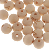 Maxbell 50 Pieces 14mm Natural Wooden Beads 4mm Large Hole Wood Spacer Beads Carved Alphabet/Letter for Macrame Jewelry Charms Crafts Making Supplies - Aladdin Shoppers